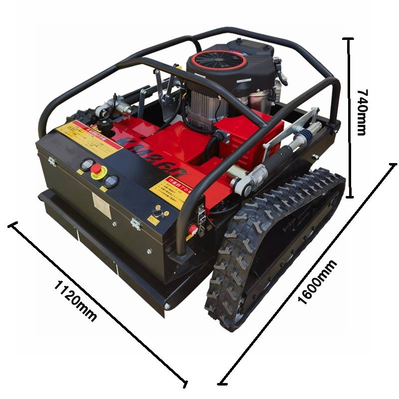 ☆一年保証付 ラジコン草刈機 25馬力 型式KM860 技適認証済 刈幅800mm 刈刃回転スイッチ クローラー 刈高20〜150mm 自走式 ラジコン  草刈機 ブラシレスモーター - KMT